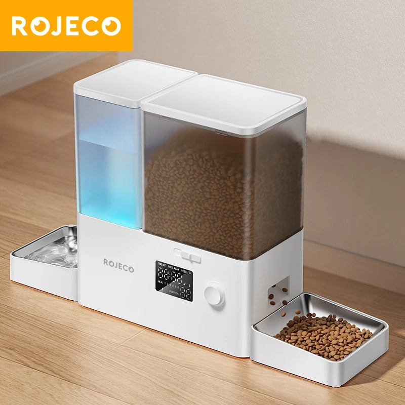 2-1 Automatic Food And Water Dispenser