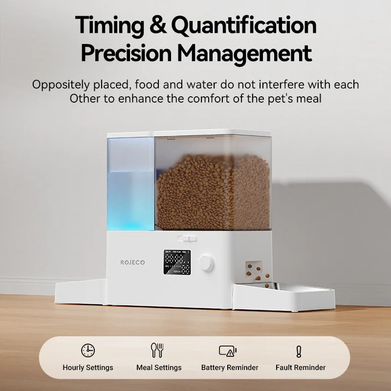2-1 Automatic Food And Water Dispenser