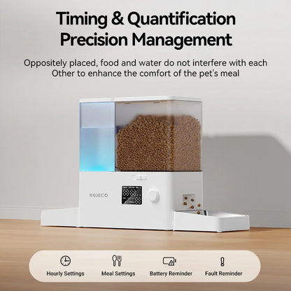 2-1 Automatic Food And Water Dispenser