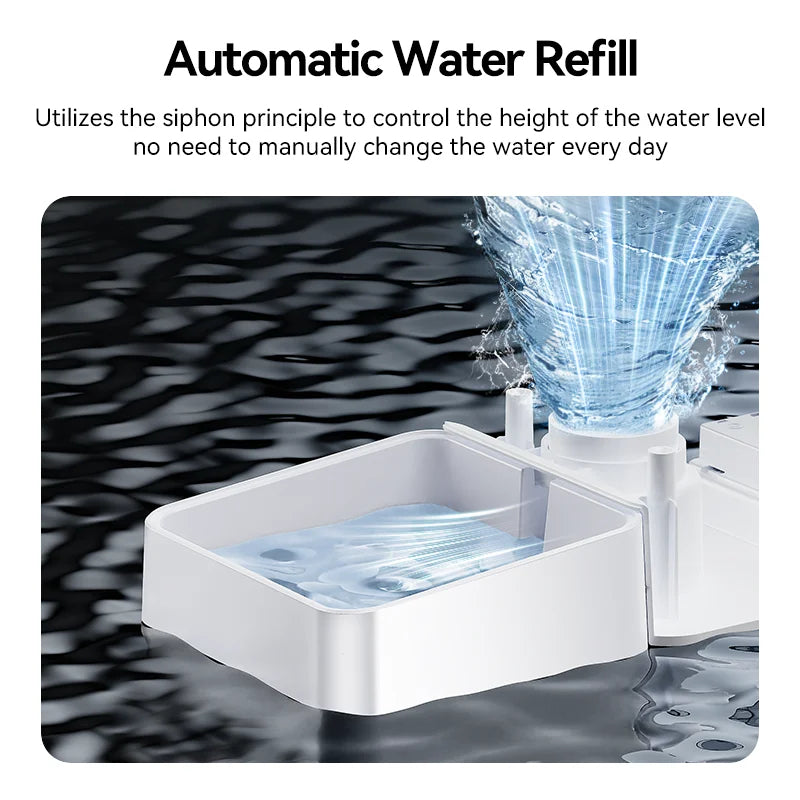 2-1 Automatic Food And Water Dispenser