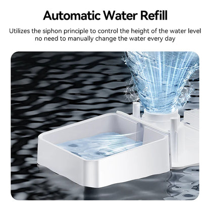 2-1 Automatic Food And Water Dispenser