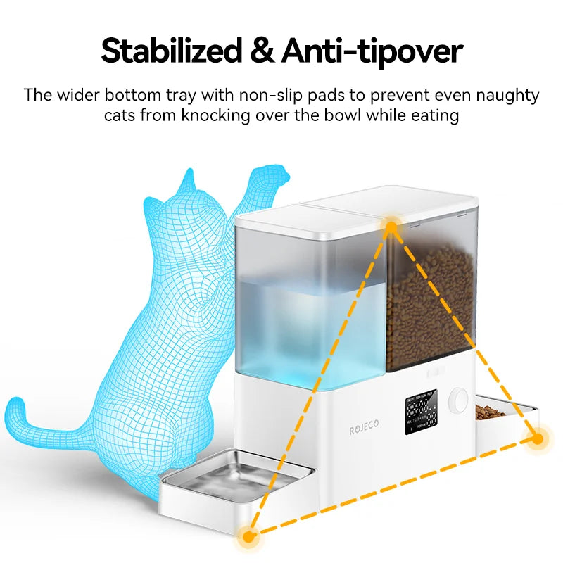 2-1 Automatic Food And Water Dispenser
